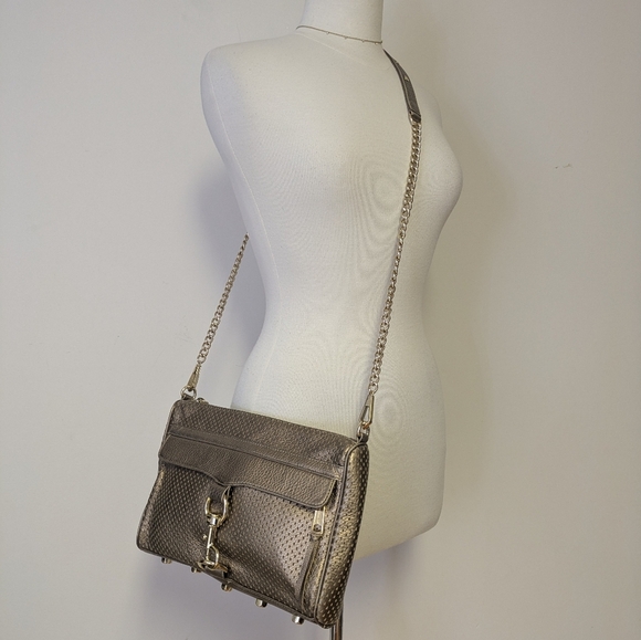 Rebecca Minkoff Rose Gold Metallic Crossbody Bag - Picture 11 of 16